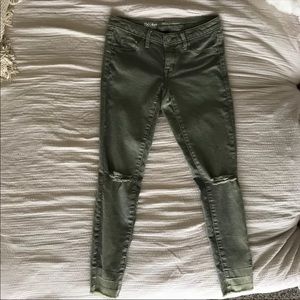 Target Olive Mid-Rise Jegging